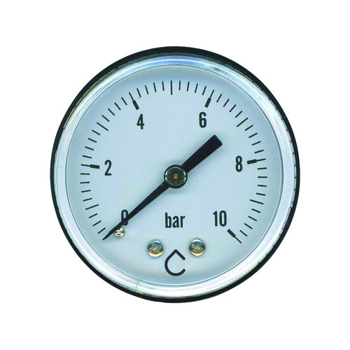 Manometre sec a raccordement axial